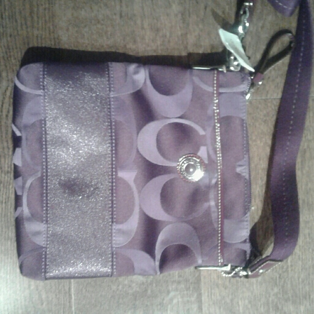 NWT Purple Coach Crossbody Bag